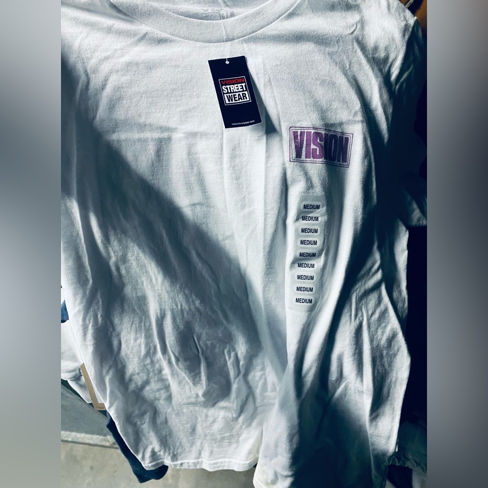NWT NEW Vision Street Wear VSW mens skate skateboard t shirt white size Medium - Picture 2 of 6